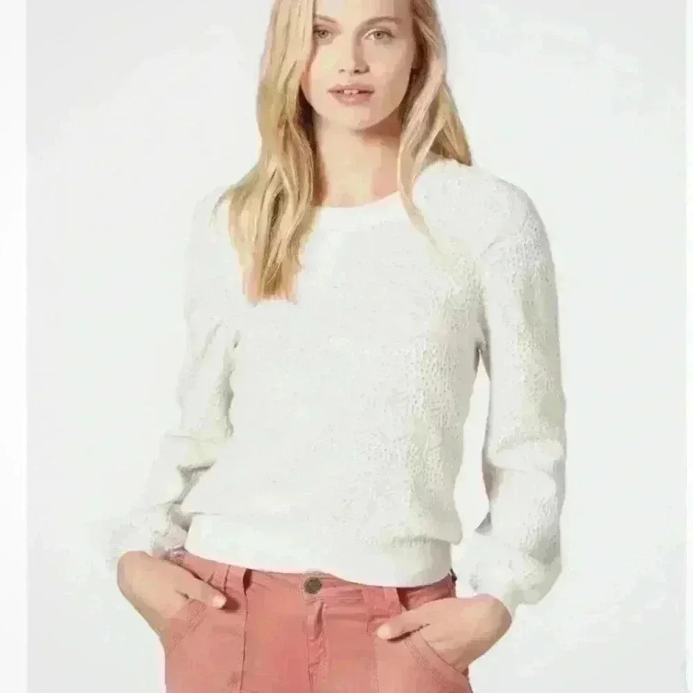Joie Dulcia Laurel Lace Textured Sweater